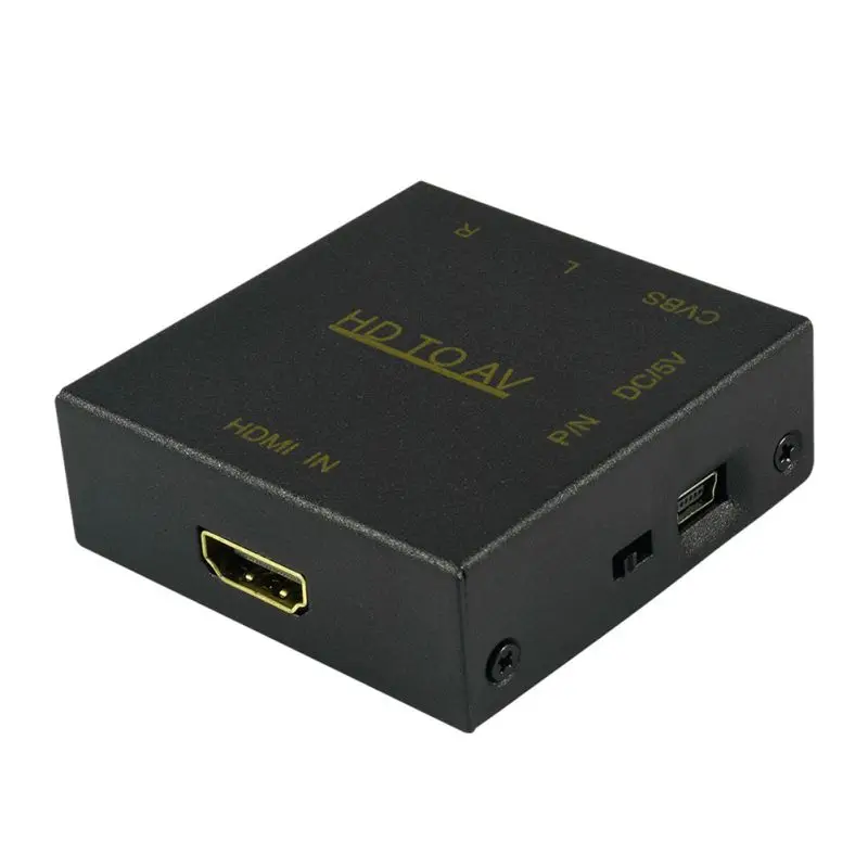 

Fastest Delivery HDMI To AV RCA Converter Box 1080P Powered Composite Audio Video CVBS Adapter Converter Box