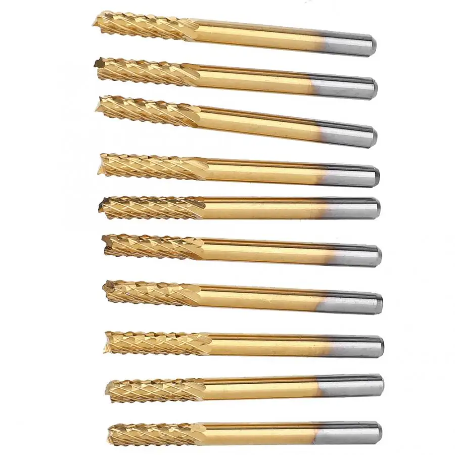 Карбидная Концевая фреза 3 175 10 шт./компл. 1/8 мм|milling cutter|carbide end millend mill |