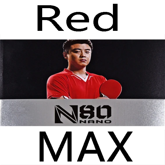 Red MAX LOKI N80 желтая губка высокой плотности для настольного тенниса резиновые пипы в высокой липкой сильной спиннинговой резины для пинг-понга для петли и контроля - Цвет: Red MAX
