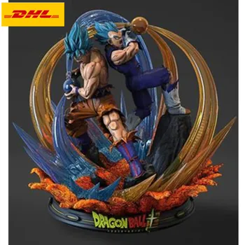 

Dragon Ball Statue Super Saiyan Bust Kakarotto Vegeta Full-Length Portrait Original Version F4 GK Action Model Toy BOX 38CM A63