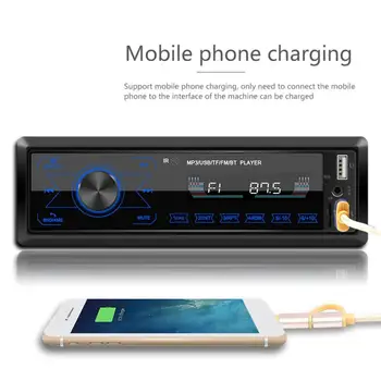 

In-Dash 12V Car Mp3 Player Colorful Lights USB Radios Call Stereo Remote Control Digital Wireless Audio Music Stereo