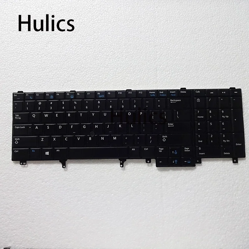 Hulics для Dell Latitude E6540 MP10H23USJ6981W PK130VI2B00 DP/N 0564JN MP-10H2 США клавиатура с подсветкой указка