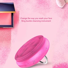 Щетка для очищения лица силиконовая вибрационная Массажная кисть для очистки дица USB перезаряжаемая щетка для очистки лица