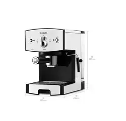 Donlim – machine à café à vapeur à pompe en acier inoxydable, 20 bars, cafetière italienne, expresso, DL JDCM01 l, capsule domestique 3 en 1 