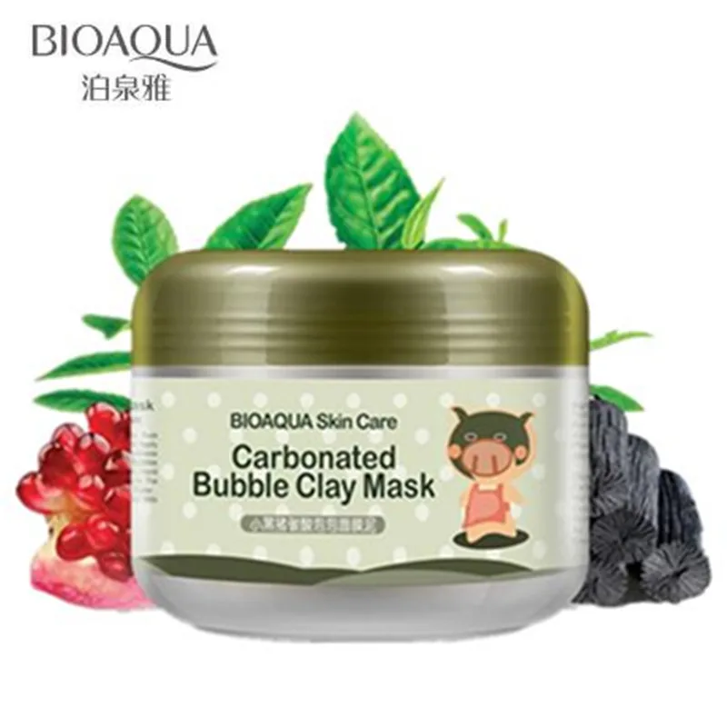 

BIOAQUA Face Mask Skin Care Whitening Carbonated Bubble Clay Mask Cleaning Nutrition Repair Face Cream Black Head Remover Masks