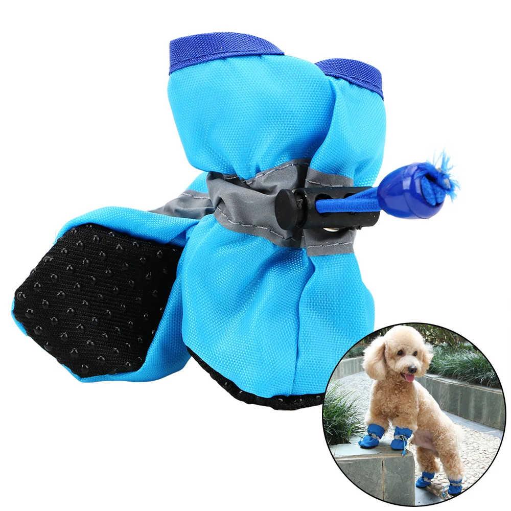 

Cats Footwear Waterproof Socks Booties Puppy Rain Snow Boots Pet Dog Shoes 4pcs/set Light Anti-slip