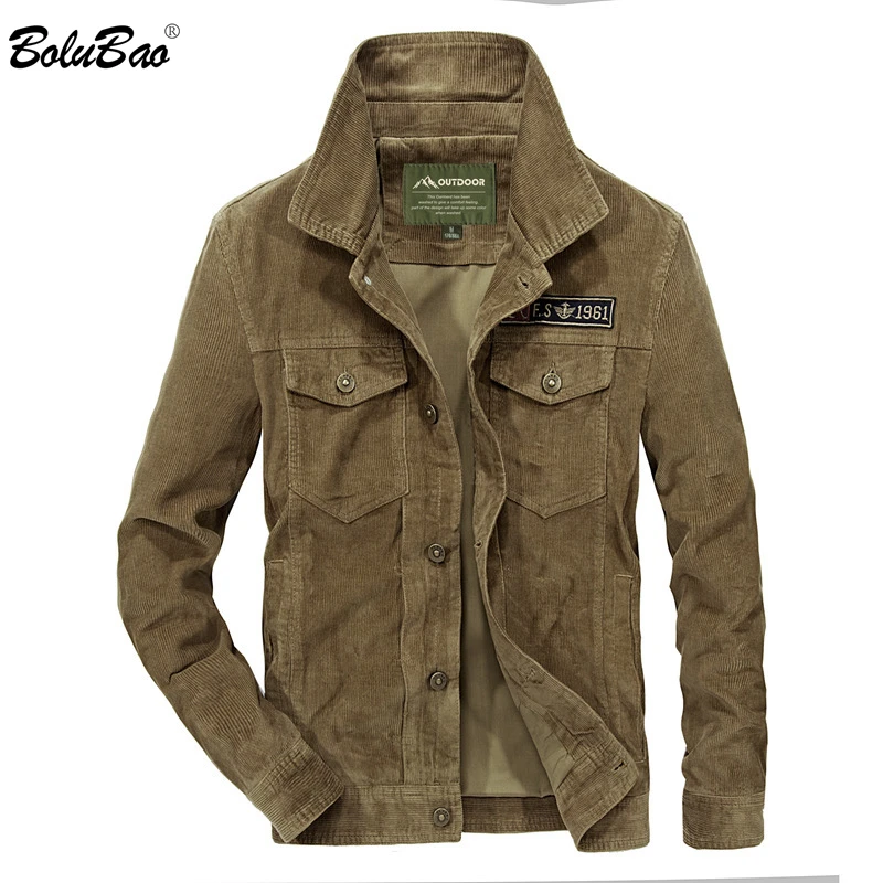 

BOLUBAO Men's Jackets Street Solid Color Bomber Coat Male Jacket High Quality Comfortable Embroidery Print Cardigan Men Jackets