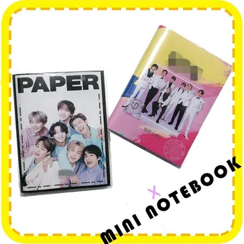 

Kpop Bangtan Boy Group Creative Printed Cover Cute Cartoon Colorful Notebook Plastic Case Notepad Student Stationery Convenient