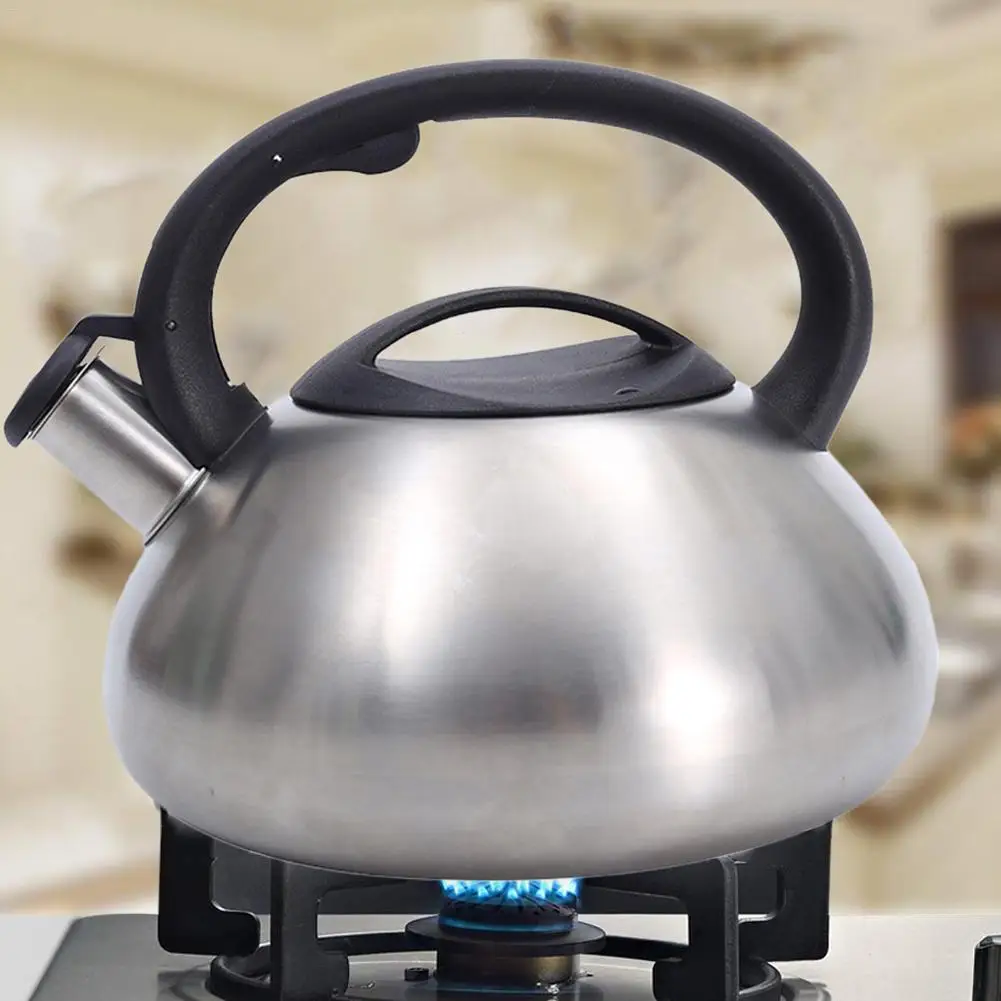 Stainless Steel 3 Liter with Nylon Handle Whistling Tea Pot for Stovetop Tea Kettle