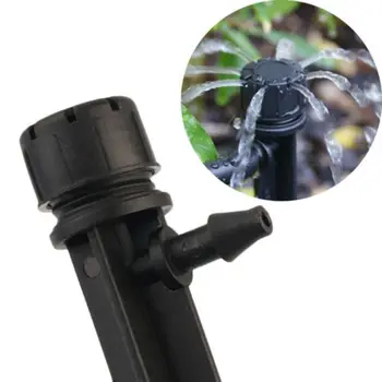 

5pc/50pcs 360 Degree Adjustable Water Flow Irrigation Drippers Sprinkler Emitter Drip System spraying 8 holes Drippers Sprinkler