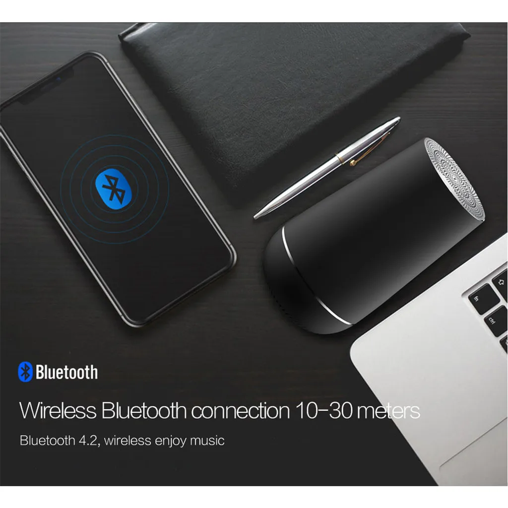 Беспроводной Bluetooth TWS портативный светодиодный 3D объемный бас Громкая связь динамик TF карта Z728