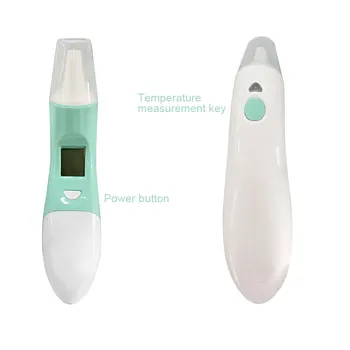 

Digital Thermometer Ear Infrared Temperature Thermo Temperature Meter with 20 Earmuffs RT99