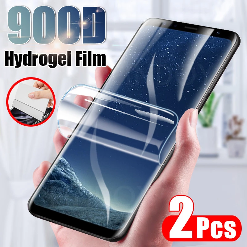 2Pcs Hydrogel Film For Samsung Galaxy S8 S9 S10 S20 Plus Note 8 9 10 Screen Protector For Samsung Note 20 Ultra Film Not Glass mobile phone screen protector