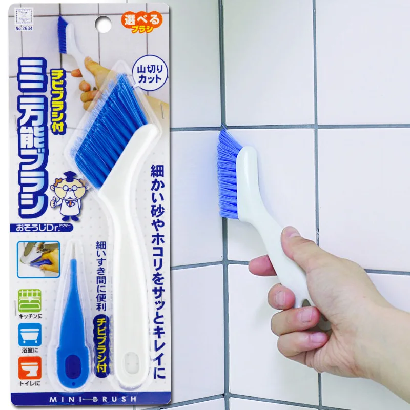Japan Hand-held Cleaning Brush Multipurpose Ceramic Tile Groove Gap Brush Keyboard Kitchen Cleaning Brush Home Cleaning Tools