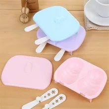 Cute Summer Cartoon Snowman Popsicle Ice Cream Popsicle Mold Ice Box Kitchen Gadget Snowman Ice Trays Maker Accessories