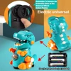 Dinosaur Bubble Machine For Kid With Sound And Lights Outdoor Toy Electric Bubble Blower Toy Soap Water Bubble Maker 6