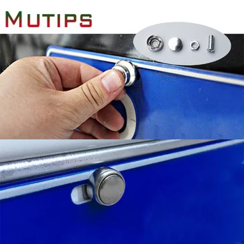 

Mutips car license plate bolt anti-theft screw chrome universal accessories auto number license nuts bolts frame decoration 2020