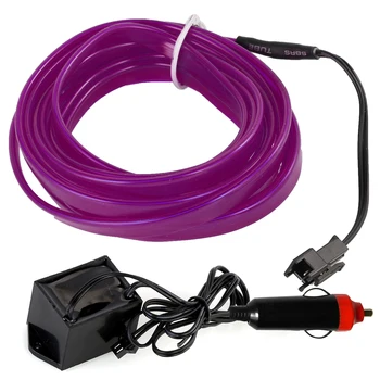 

5 M Waterproof Car Interior LED Atmosphere Strip Light EL Wire Neon Glow String Lamp free bending for car interior decoration