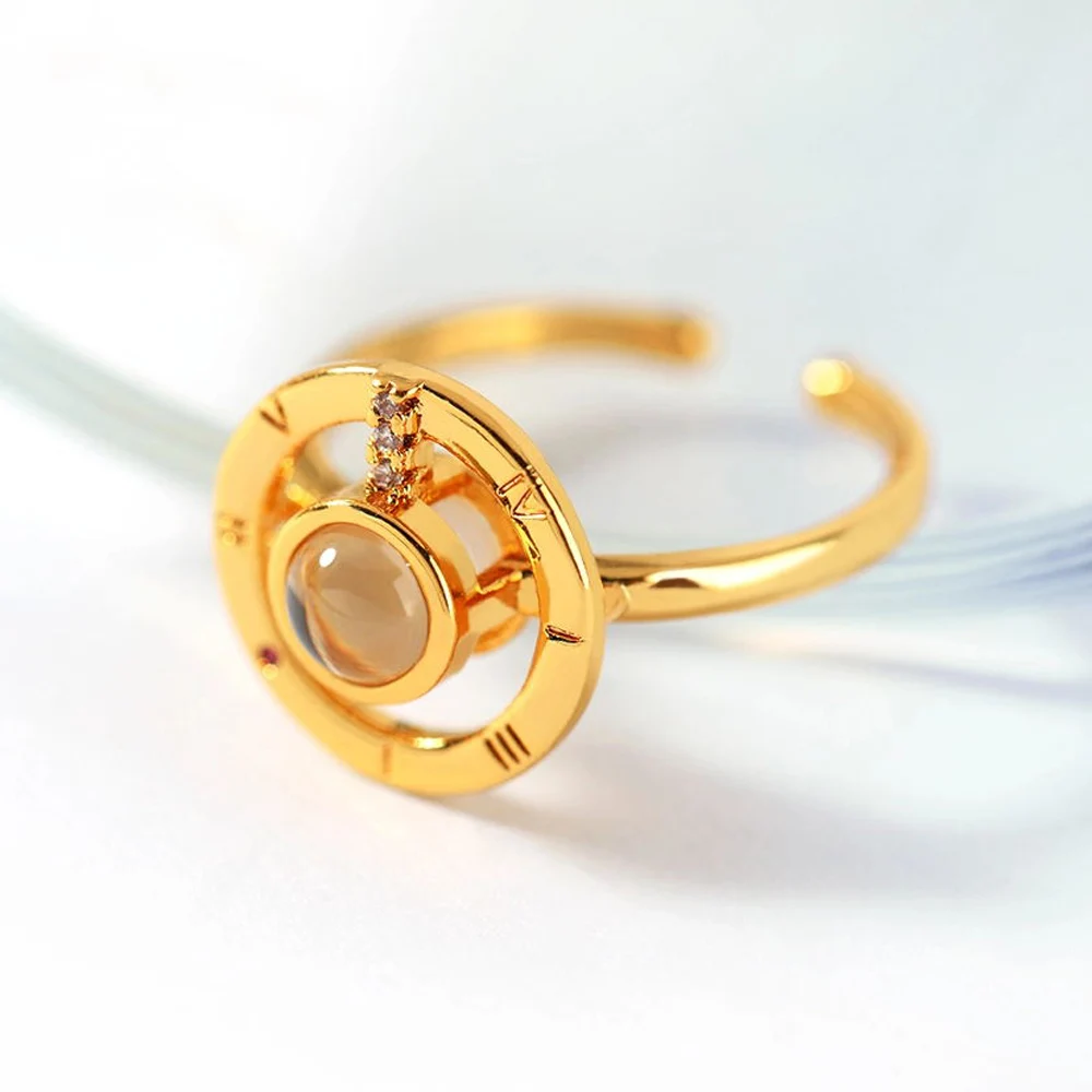 Золото 100 языков I love you проекционное кольцо для женщин модные подарки влюбленным Свадебные украшения дропшиппинг Bijoux Femme BFF