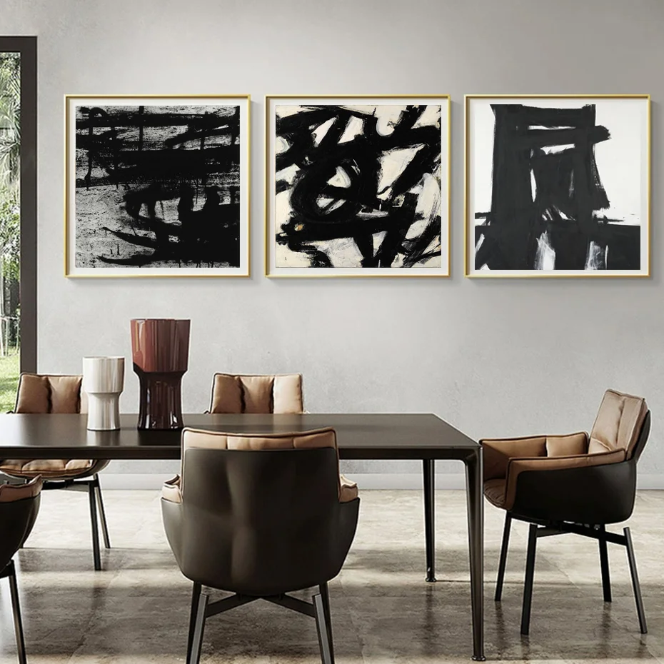 Franz Kline известная картина маслом абстрактный художник Репродукция холст на