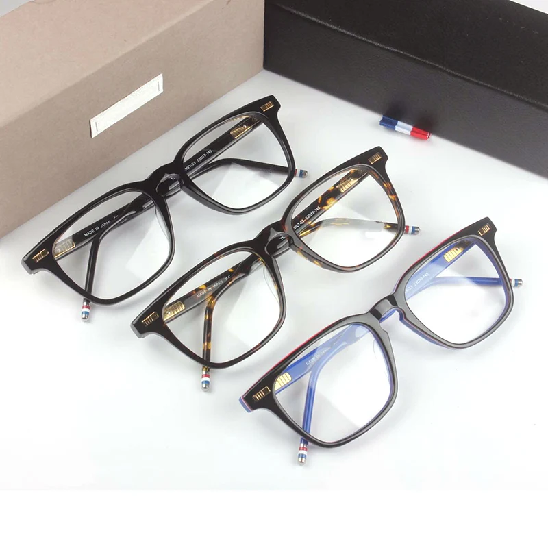 

2020 Thom Brand Retro Square Acetate Optical Glasses Frame Men Women Spectacle Oculos De Grau Rectangle Eyeglasses