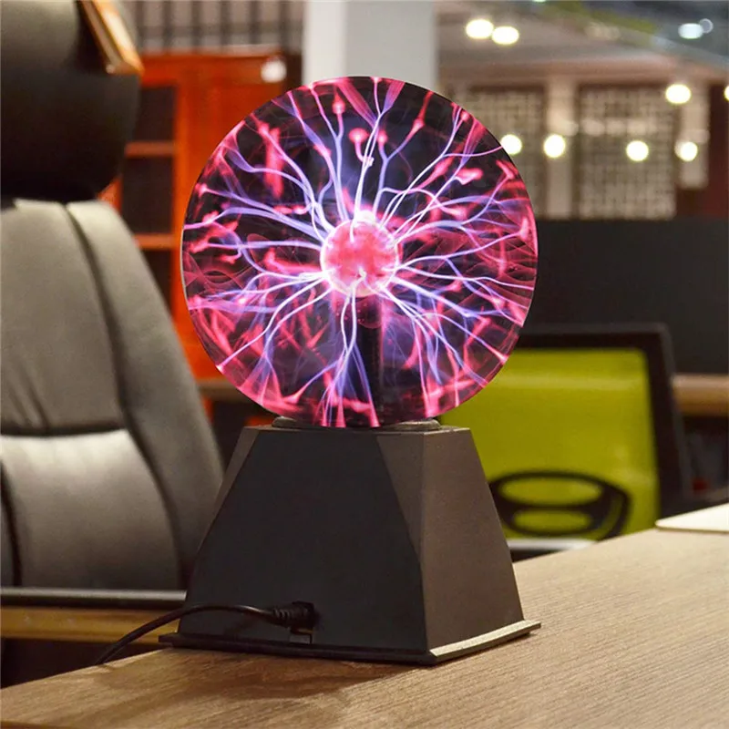 Plasma Ball Lights 3/4/5/6/8 Inche Plasma Ball Magic Moon Lamp USB  Electrostatic Sphere Night Light Bulb Voice Control Novelty Project Home  Decor