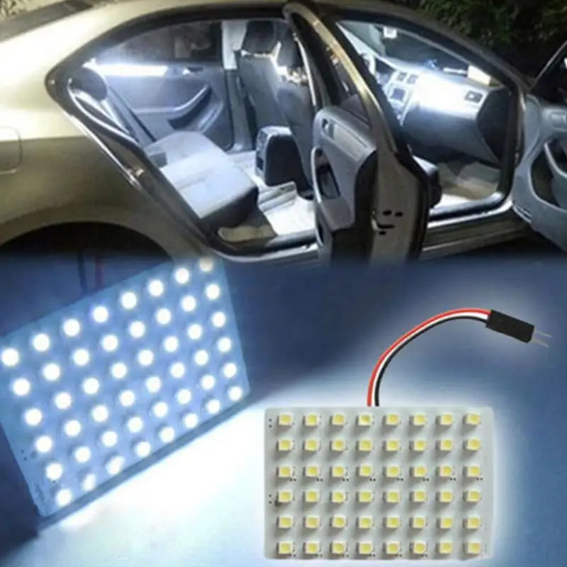 T10 C5W COB 16 24 36 48SMD Белая светодиодная лампа для салона автомобиля номерного знака