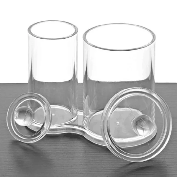 ABUI-Clear Acrylic Makeup Organizer Cotton Swabs For Lipstick Brush Storage Shelf Cosmetic Holder Jewelry Makeup Storage Box
