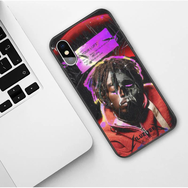 Lil uzi VERT Eternal Atake Rapper Мягкий силиконовый чехол для iPhone X SE 5 5S 6 6splus 7 8 Plus XR XS MAX черный чехол - Цвет: TPU