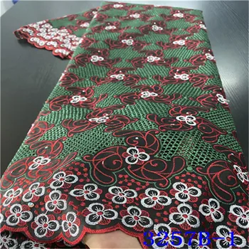

Latest Swiss Voile Lace 2020 Good Quality African Dry Lace Green Swiss Voile Lace In Switzerland Nigerian Lace For Men NA3257B-1