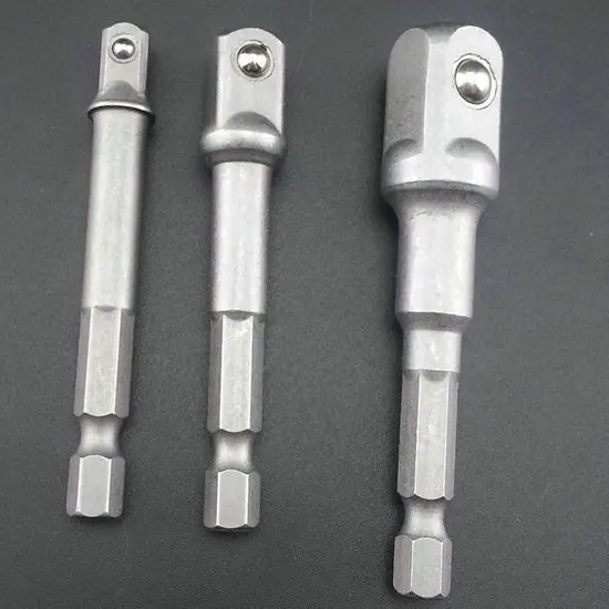 

Hexagonal Shank Steel Ball Adaptors Sleeve Conversion Wrench 3-Piece Set