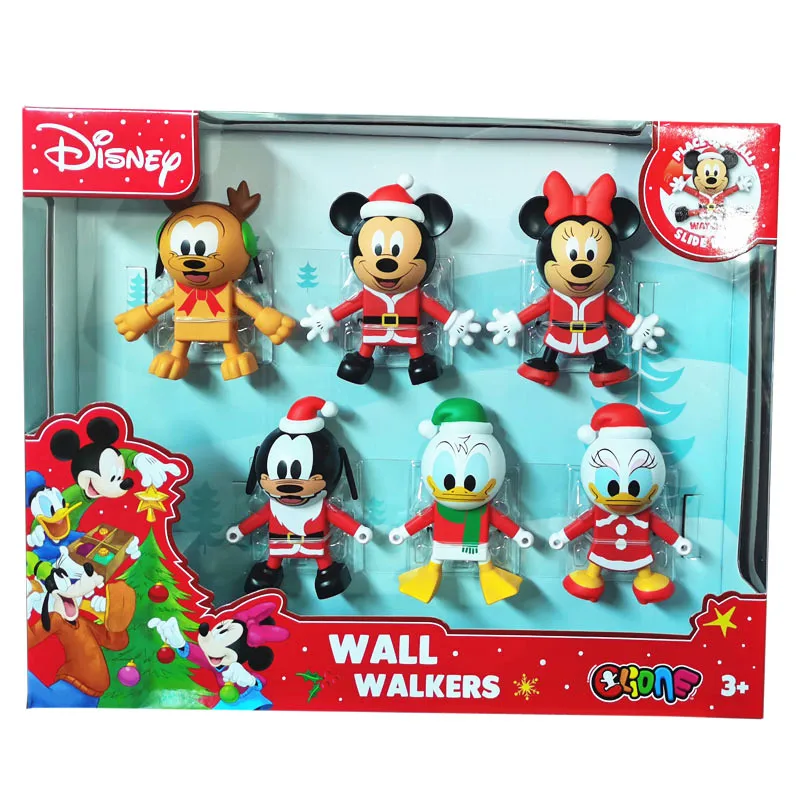 

Clione di tu ni Classic Mickey Mouse Goofy Donald Duck Climbing up A Wall Doll Six-Pack Christmas Toy Model