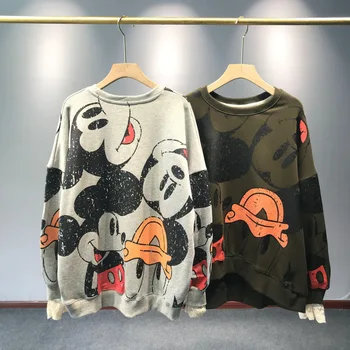 

Casual Letter Print Oversized Hoodies Women Hodie Hodies Long Sleeve Hudies Female Loose Hoodie Hodi Mouse Harajuku