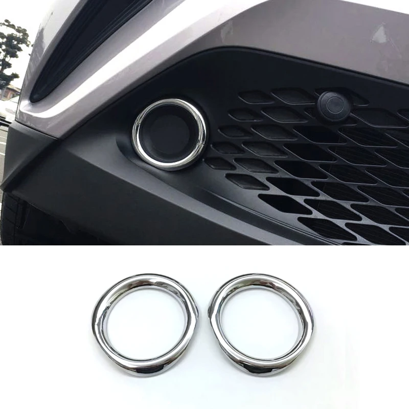 For-TOYOTA-C-HR-CHR-2017-2018-car-Styling-cover-detector-ABS-Plastic-Chrome-front-head