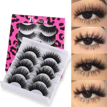 

25 typs 5 Pairs Natural long Eyelashes Makeup Sets False Eyelashes Full Strip Lashes Mink Eyelashes Thick 3d Mink Lashes