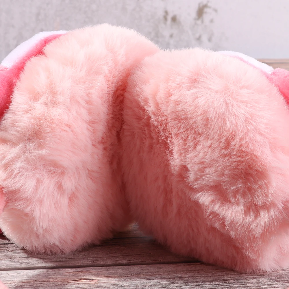 New Women Cute Rabbit Warm Earmuffs Girls Cartoon Thicken Cotton Warmth Ear Muffs Autumn Winter Ear Protection Earmuffs