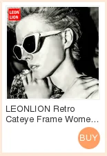 LeonLion Cat Eye Gradient Lens Sunglasses Women Retro One-piece Mirror Rimless Sun Glasses Vintage Travel Eyewear UV400