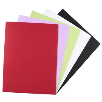 

12Pcs A4 2Pockets Kraft Paper File Folder Brown Card Holder Document Folder Office Project File Presentation Folder (Red)