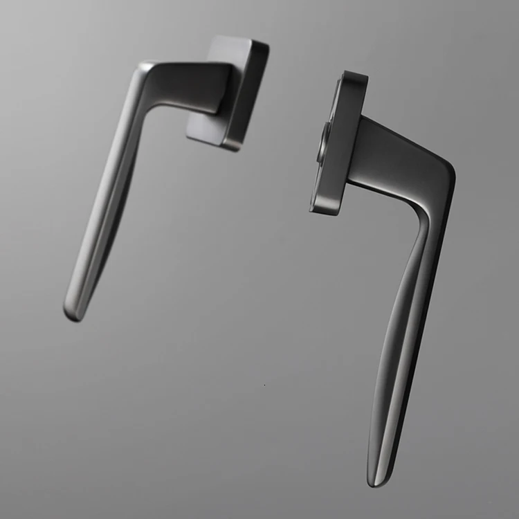  Gray /zinc alloy door handle Interior /Square Bedroom door lock Split Silent door lock Door hardwar - 4000259396780