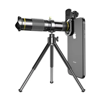 

TOKOHANSUN optic phone mobile camera lens 48x telephoto telescope lens monocular+ selfie tripod for iPhone Huawei all Smartphone