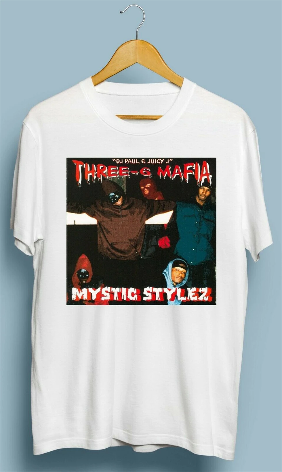 Винтажная ретро-футболка с принтом Три 6 мафии-Mystic Stylez Размер S M L XL 2XL | Мужская