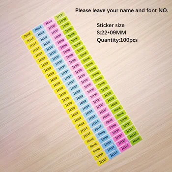

100 pcs Colorful customizable name stickers waterproof anti-tear scrapbooking accessories labels vintage 4 COLOR stickers