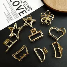 Европейская и американская мода, металлический геометрический зажим, маленькие банные заколки, заколки на голову, Детские аксессуары для волос, головной убор