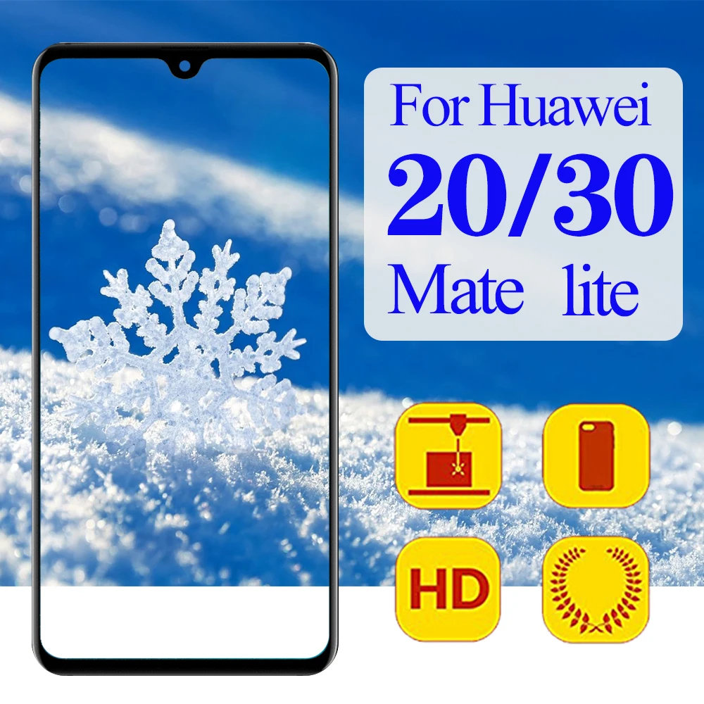 Mate 20 Light lite Защитное стекло для huawei Маре 20lite 30 Защитная пленка экрана Hauwei 9H Armor Cam mate