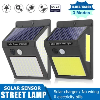 

LED Sunlight Solar Wall Street lights Motion Sensor Waterproof Garden Yard Street Solar Light Outdoor Lighting Supplies Decorat