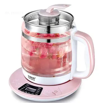 

1.8L Pink Multifunction Kattle Automatic Glass Health Teapot Tea Pot Thermostaticsplit Glass Health Pot Water Bottle with Filter