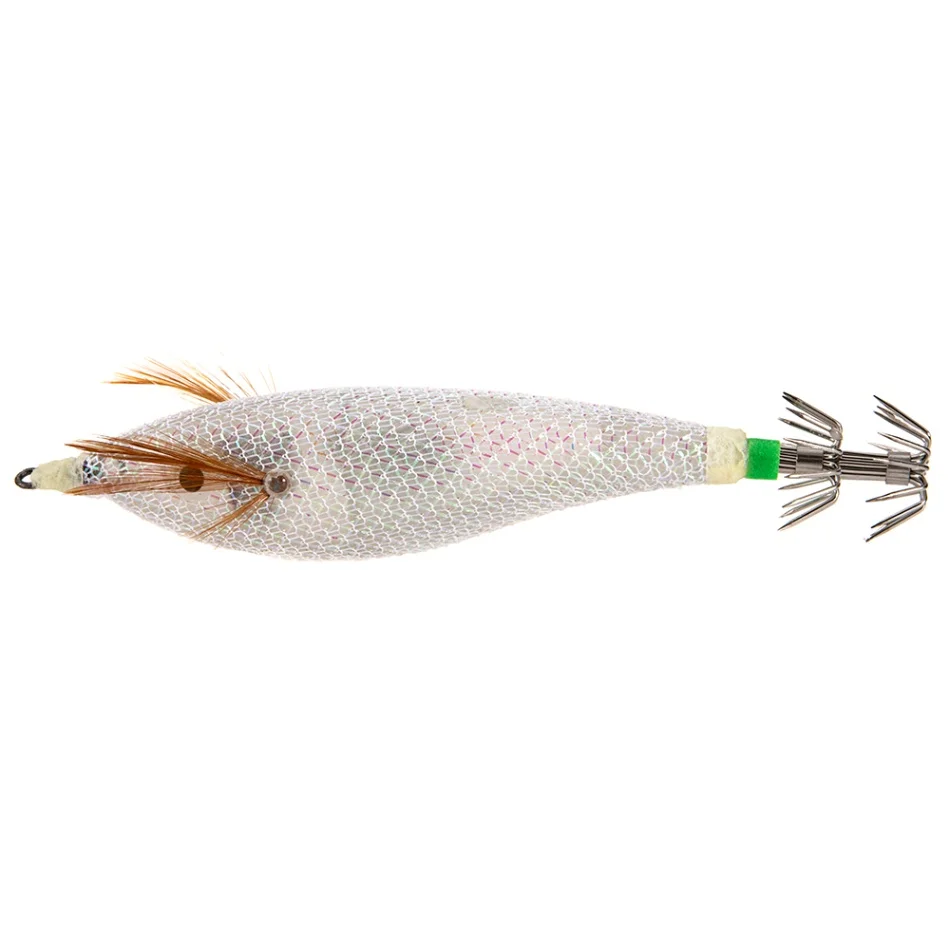 Lixada 6 см/8 см светящийся джиг для кальмара, рыболовная деревянная креветка, наживка каракатица, джиг, приманка, аксессуары для рыболовных приманок - Цвет: White L