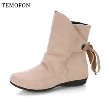 Теплые зимние сапоги; женская повседневная обувь на плоской подошве; женская обувь на платформе; сезон осень-зима; обувь на шнуровке; размер 43; botas mujer invierno; HVT384