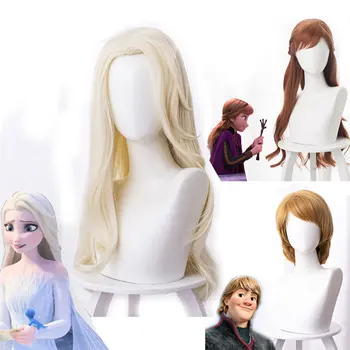 

Cos School Frozen 2 Cosplay Wigs Elsa Anna Kristoff Men and Women Wigs Snow Queen Princess Hair Halloween Wig Accessories