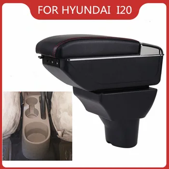 

CAR ARMREST FOR HYUNDAI I20 ELITE Car Accessories Console Box Center Arm Rest With Cup Holder Ashtray Storage Box